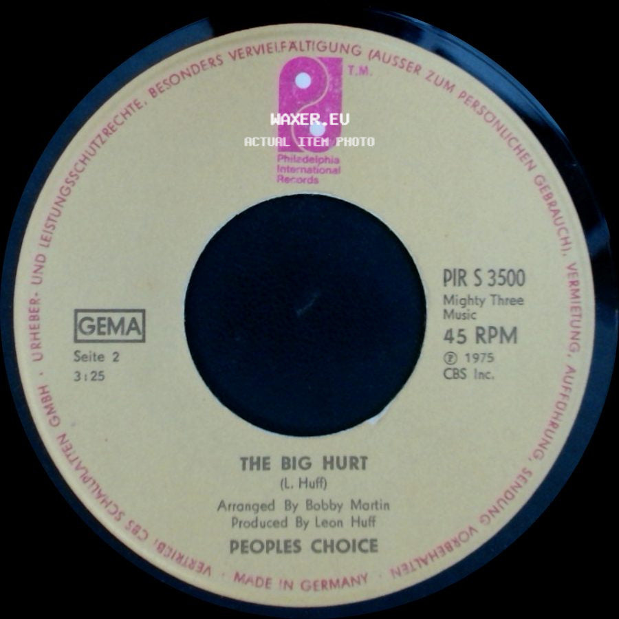 Peoples Choice - Do It Any Way You Wanna / The Big Hurt side B