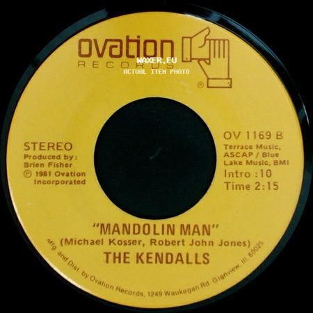 The Kendalls - Heart Of The Matter / Mandolin Man side B