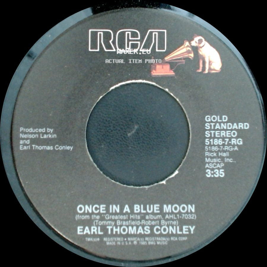 Earl Thomas Conley - Once In A Blue Moon / Too Many Times side A