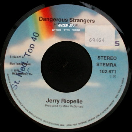 Jerry Riopelle - Man And A Woman / Dangerous Strangers side B
