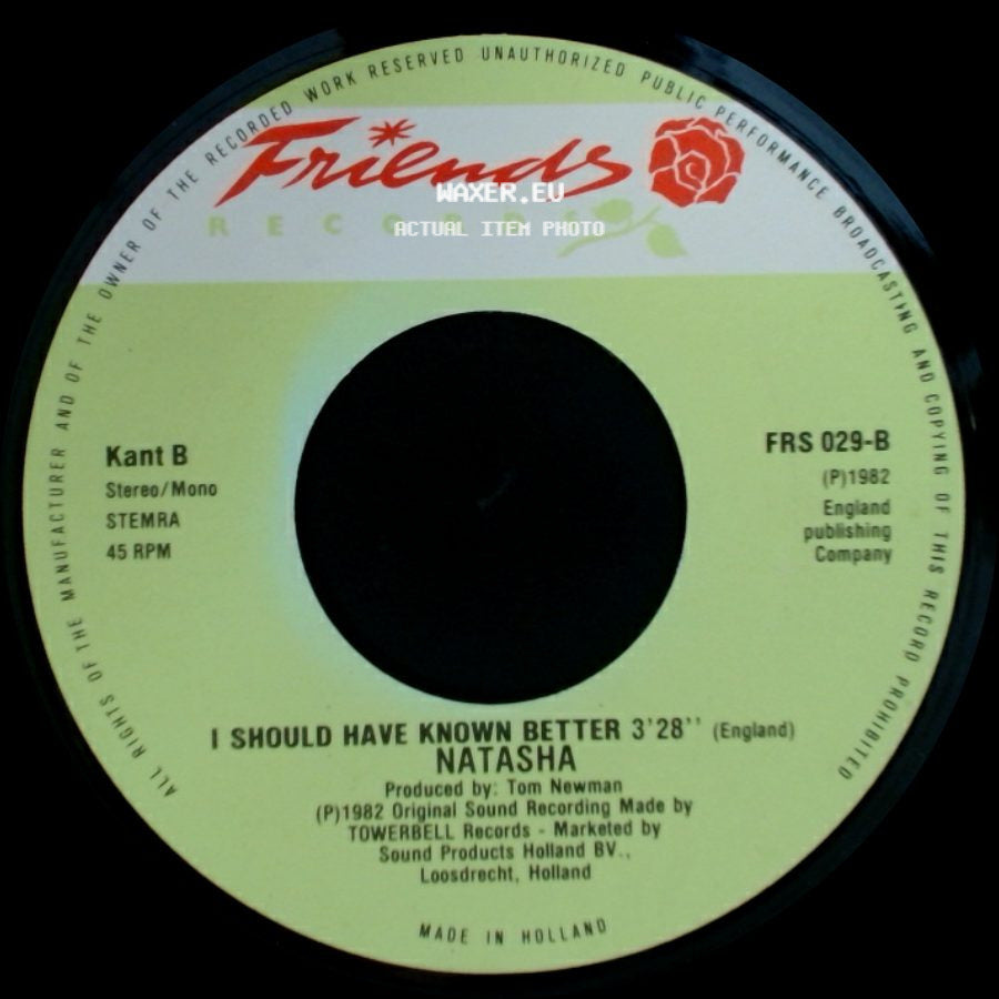 Natasha - I Should Have Known Better / Iko Iko side A