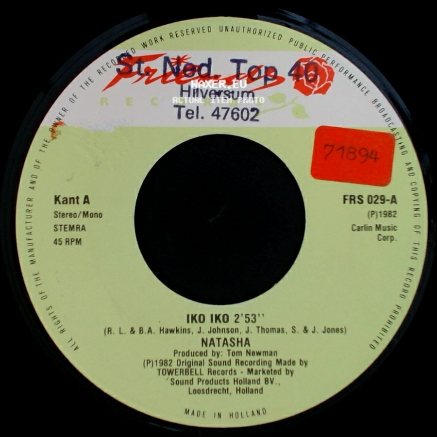 Natasha - I Should Have Known Better / Iko Iko side B