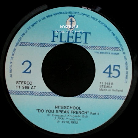Niteschool - Do You Speak French Part 1 / Do You Speak French Part 2 side B