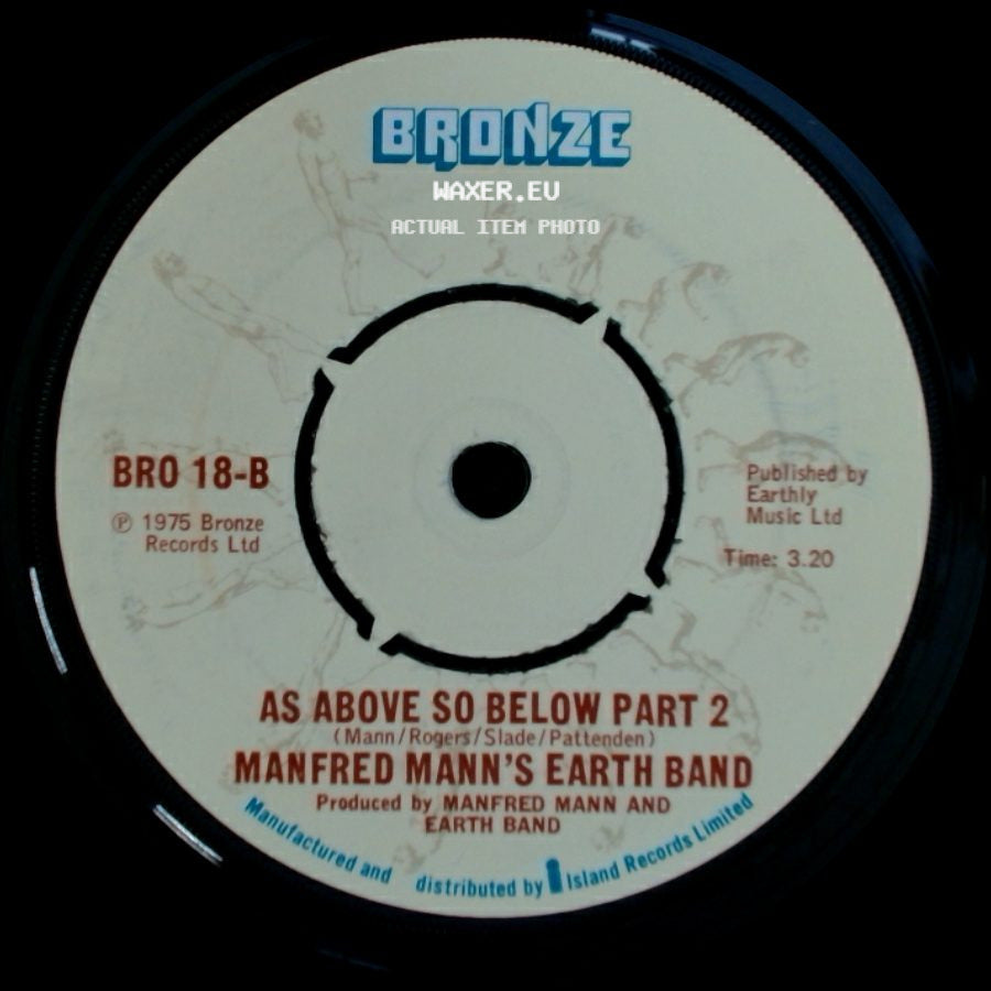 Manfred Mann's Earth Band - Spirits In The Night / As Above So Below Part 2 side B