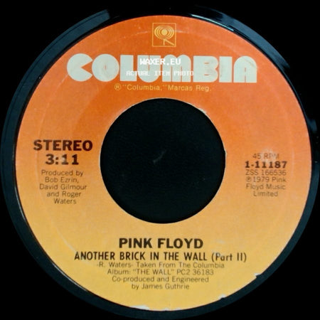 Pink Floyd - Another Brick In The Wall (Part Ii) / One Of My Turns side A