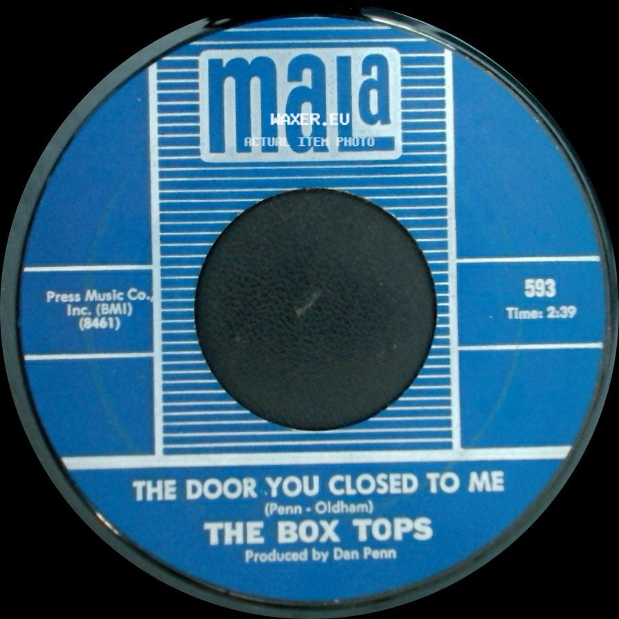 The Box Tops - Cry Like A Baby / The Door You Closed To Me side B