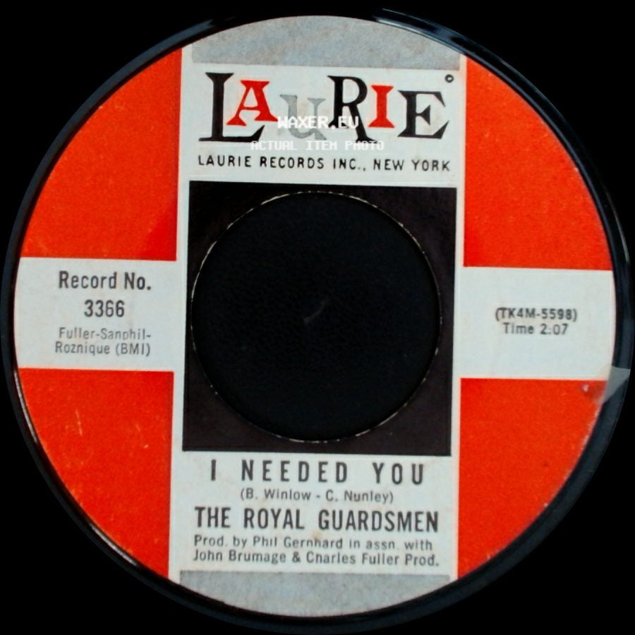 The Royal Guardsmen - Snoopy Vs. The Red Baron / I Needed You side B