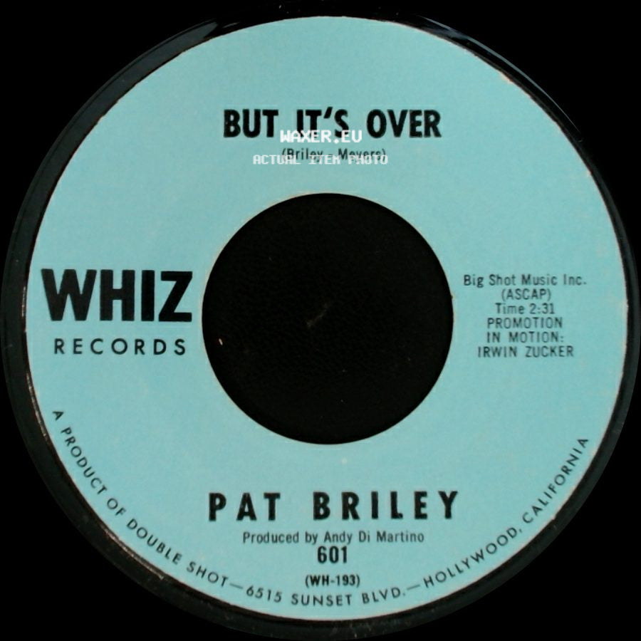 Pat Briley - One For My Baby (And One More For The Road) / But It's Over side B