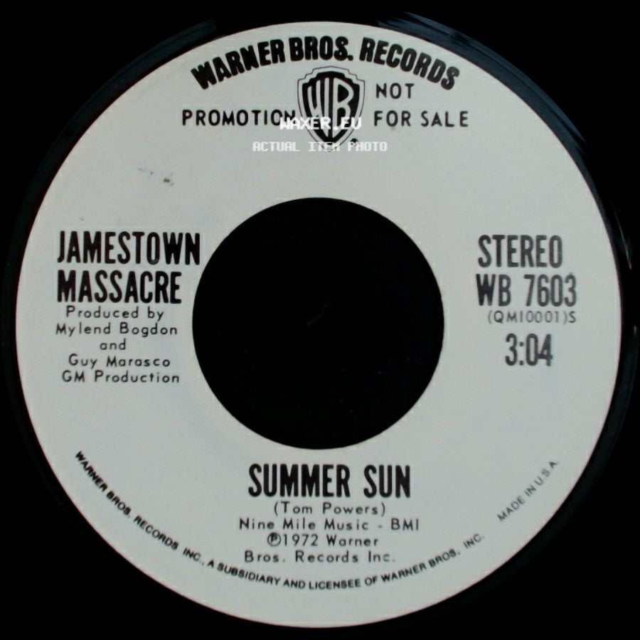Jamestown Massacre - Summer Sun / Summer Sun side A