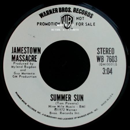 Jamestown Massacre - Summer Sun / Summer Sun side A