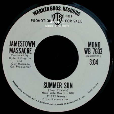 Jamestown Massacre - Summer Sun / Summer Sun side B
