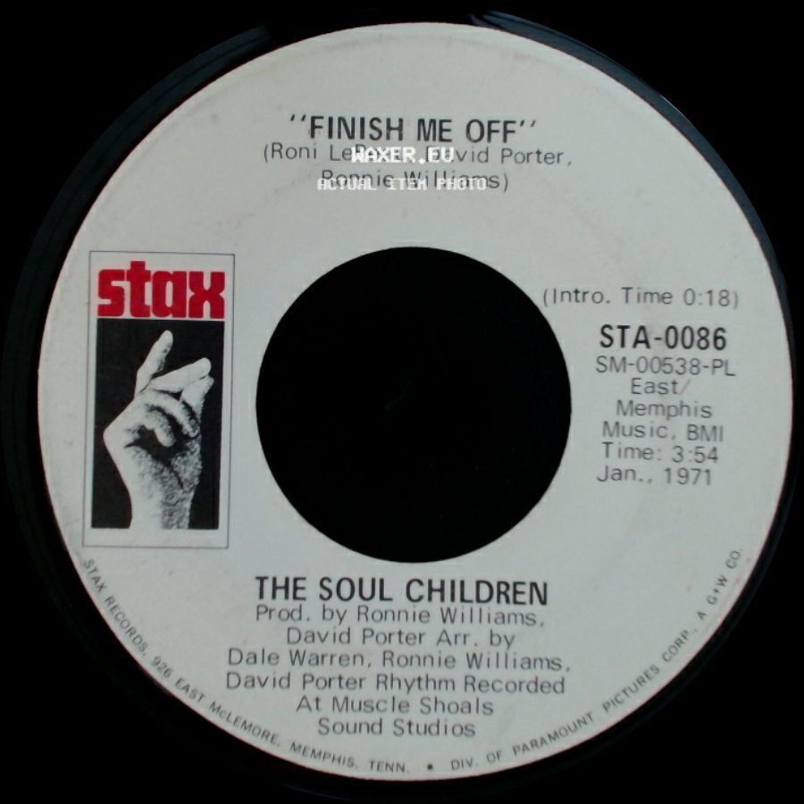 The Soul Children - Let's Make A Sweet Thing Sweeter / Finish Me Off side B