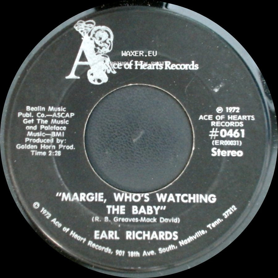 Earl Richards - Margie, Who's Watching The Baby / My Land side A