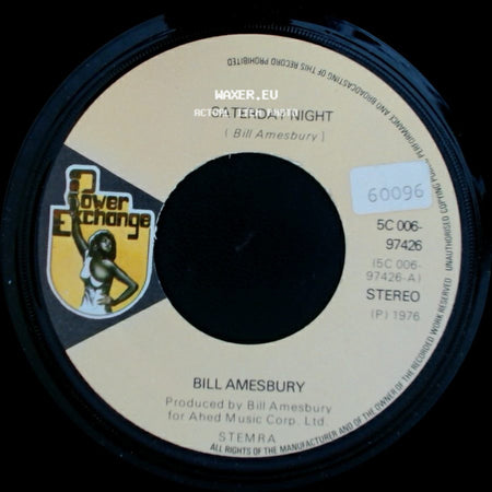 Bill Amesbury - Harlow / Saterday Night side B
