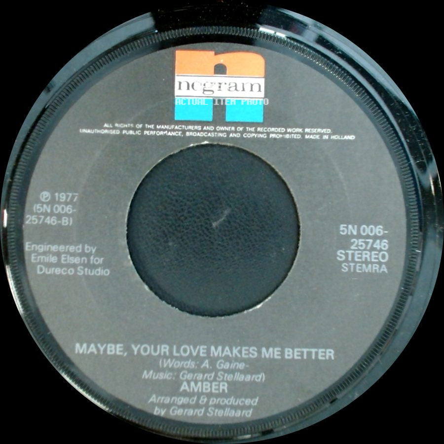 Amber - Maybe, Your Love Makes Me Better / Just A Bit Attention side A