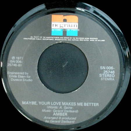 Amber - Maybe, Your Love Makes Me Better / Just A Bit Attention side A
