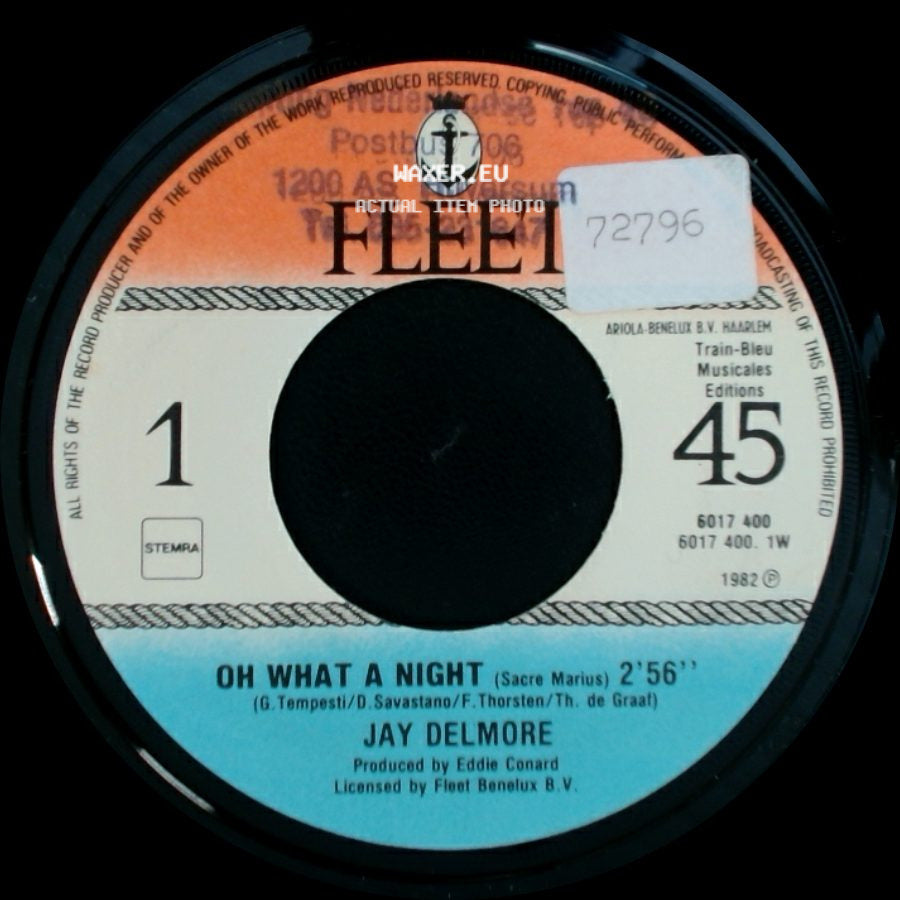Jay Delmore - Without You / Oh What A Night side B
