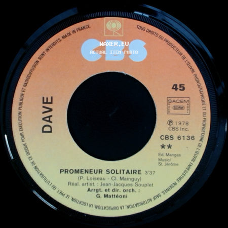 Dave - Promeneur Solitaire / Lettre A Hélène side A