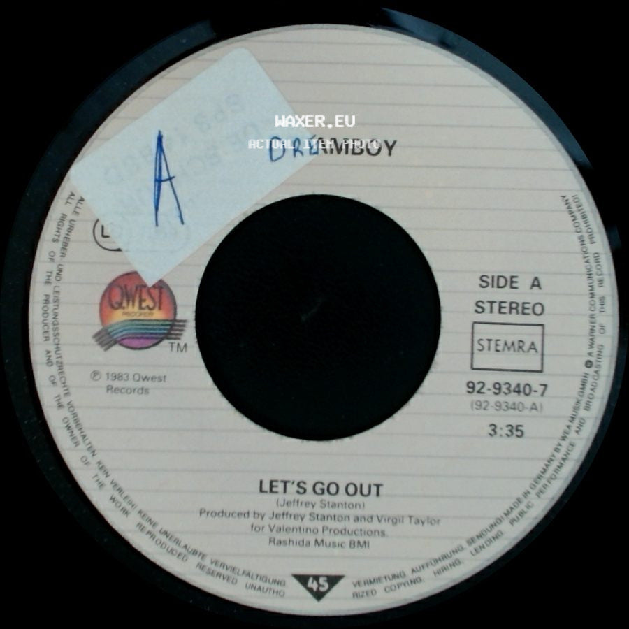 Dreamboy - Let's Go Out / I Want To Know Your Name side A