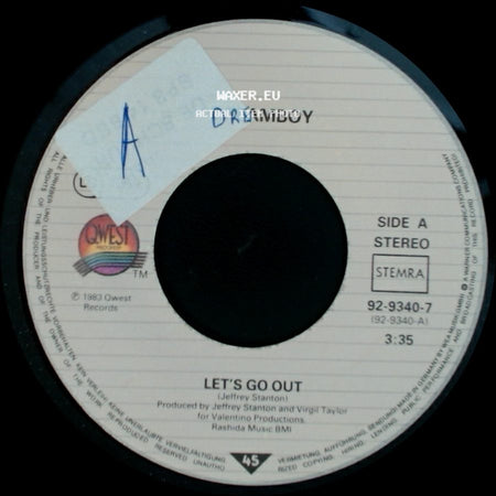 Dreamboy - Let's Go Out / I Want To Know Your Name side A