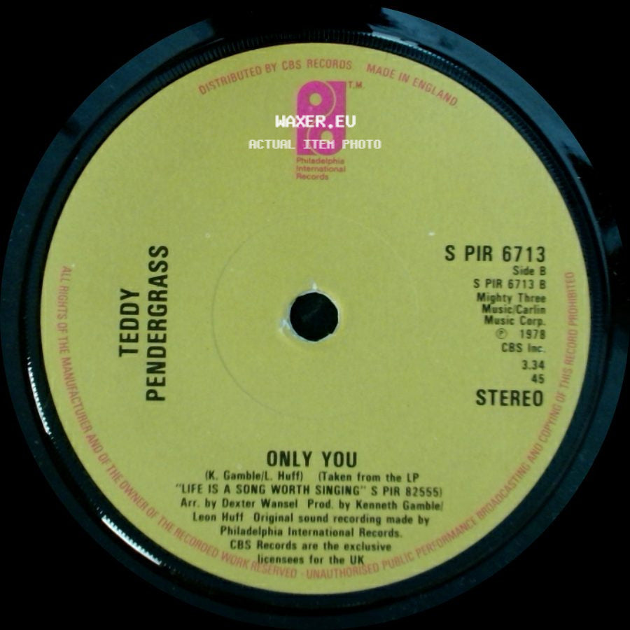 Teddy Pendergrass - Close The Door / Only You side B