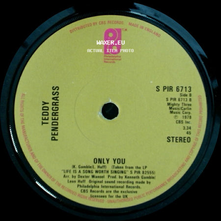 Teddy Pendergrass - Close The Door / Only You side B