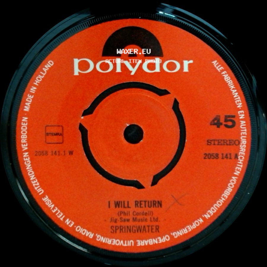 Springwater - I Will Return / Stone Cross side A