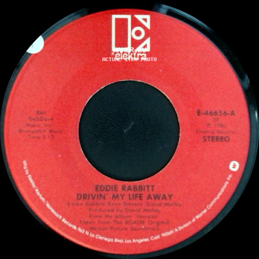 Eddie Rabbitt - Pretty Lady / Drivin' My Life Away side B
