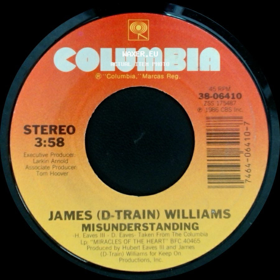 James (D-Train) Williams - Misunderstanding / Misunderstanding (Instrumental) side A