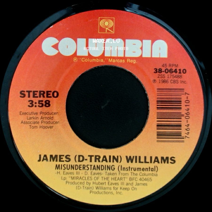 James (D-Train) Williams - Misunderstanding / Misunderstanding (Instrumental) side B