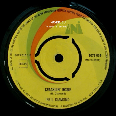 Neil Diamond - Cracklin' Rosie / Lordy side A
