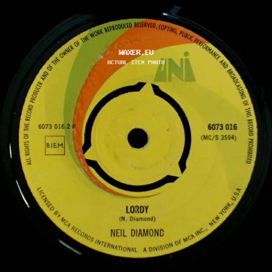 Neil Diamond - Cracklin' Rosie / Lordy side B