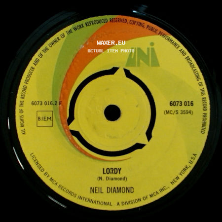 Neil Diamond - Cracklin' Rosie / Lordy side B