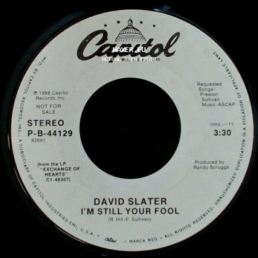 David Slater - I'm Still Your Fool / I'm Still Your Fool side A
