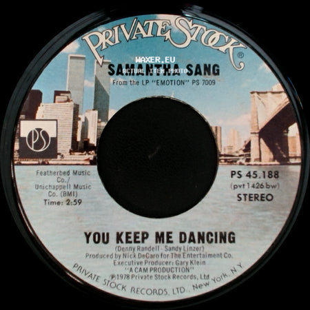 Samantha Sang - You Keep Me Dancing / Change Of Heart side A