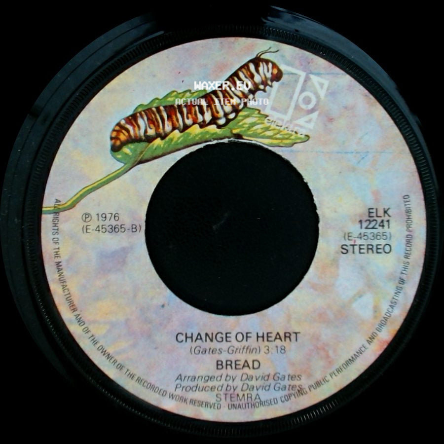 Bread - Lost Without Your Love / Change Of Heart side B