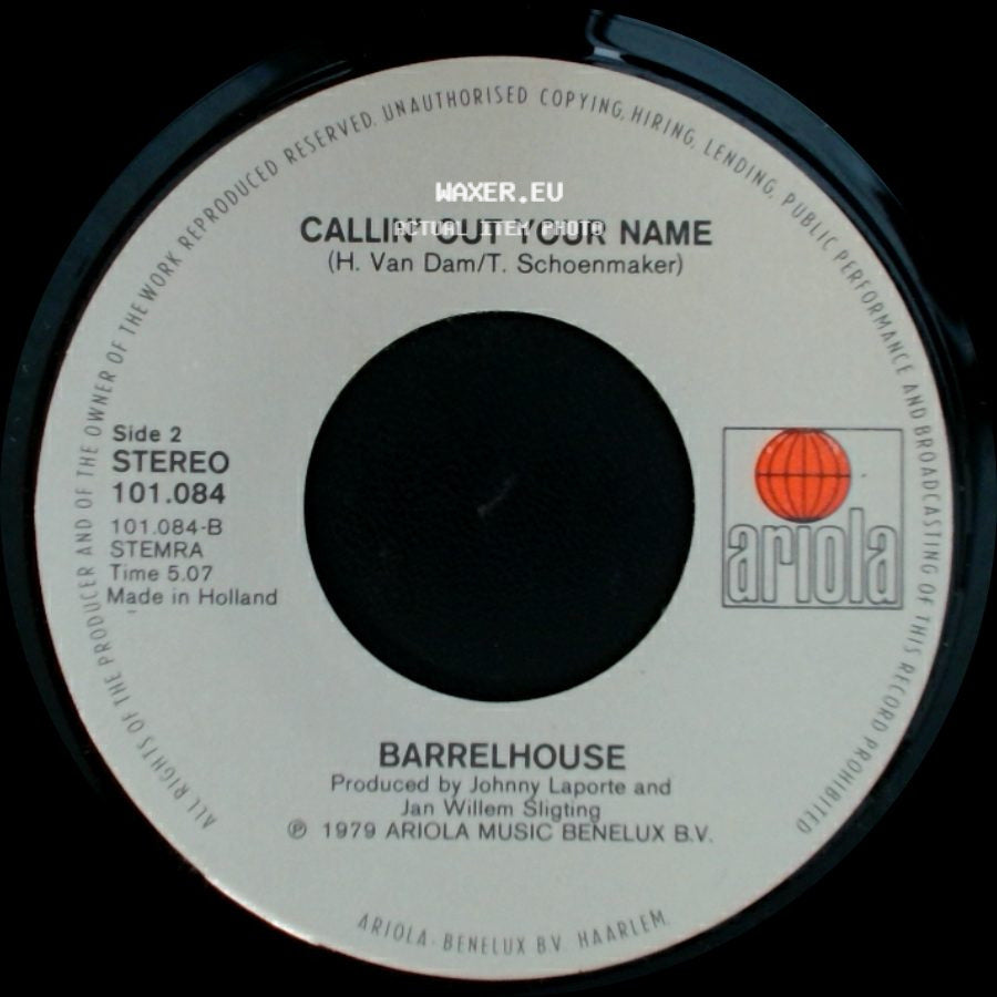 Barrelhouse - Beware / Callin' Out Your Name side B