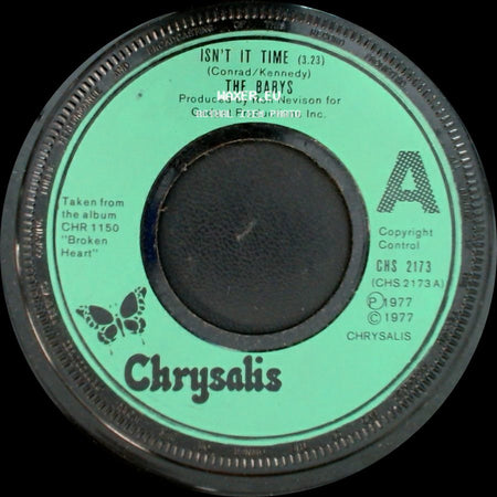 The Babys - Give Me Your Love / Isn't It Time side B