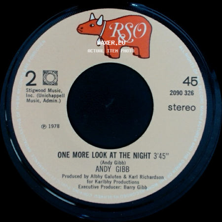 Andy Gibb - One More Look At The Night / (Our Love) Don't Throw It All Away side A