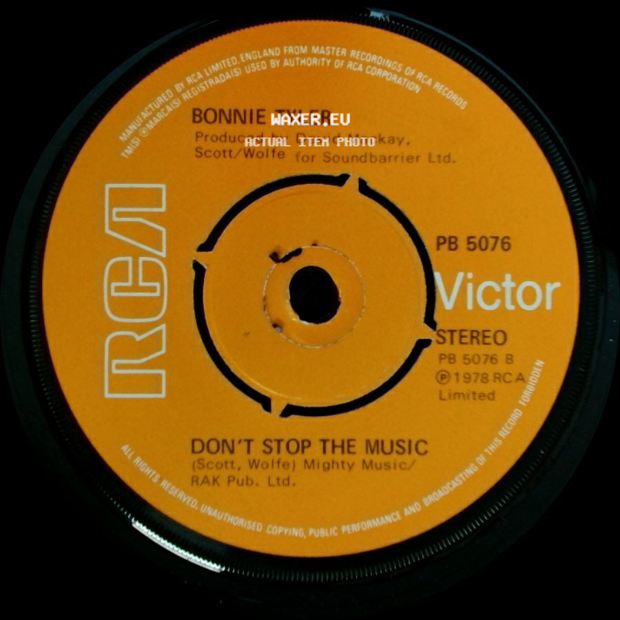 Bonnie Tyler - Here Am I / Don't Stop The Music side B