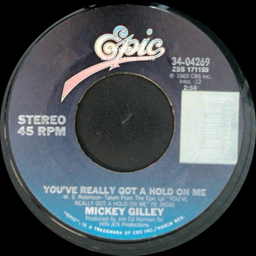 Mickey Gilley - You've Really Got A Hold On Me / Giving Up Getting Over You side A