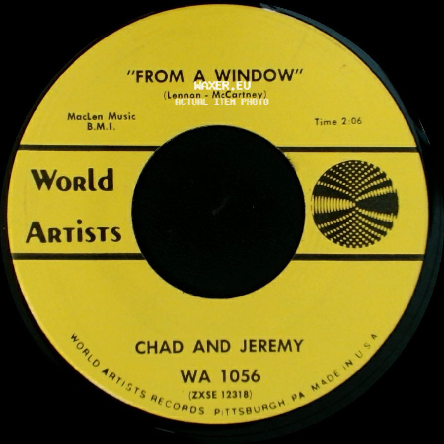 Chad And Jeremy - My Coloring Book / From A Window side B