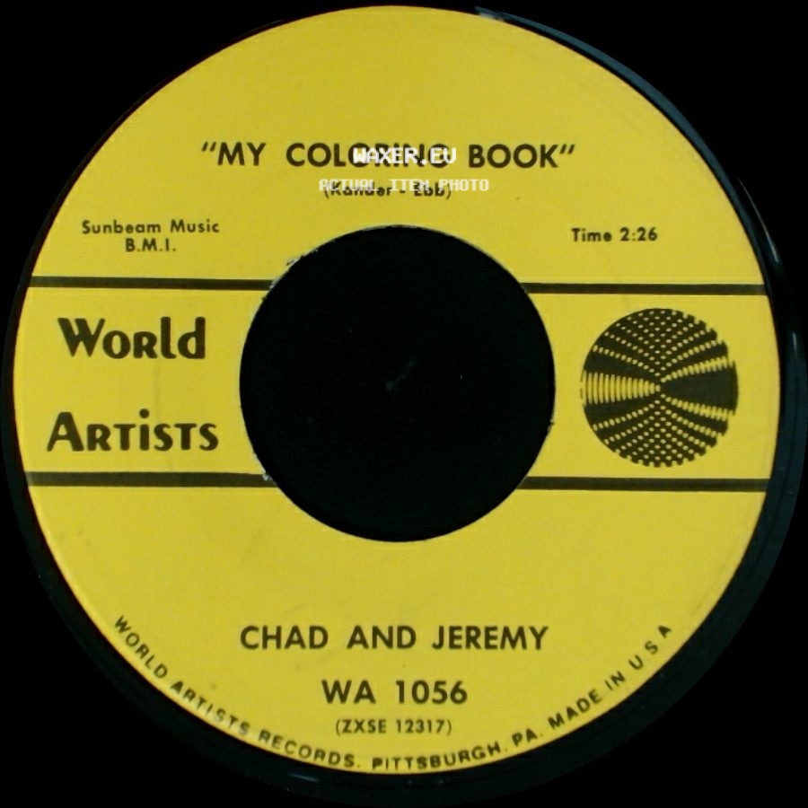 Chad And Jeremy - My Coloring Book / From A Window side A