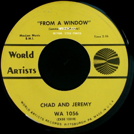 Chad And Jeremy - My Coloring Book / From A Window side B