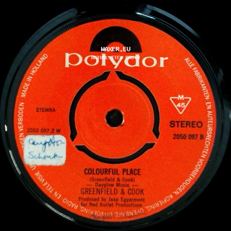 Greenfield & Cook - A Day Begins / Colourful Place side B