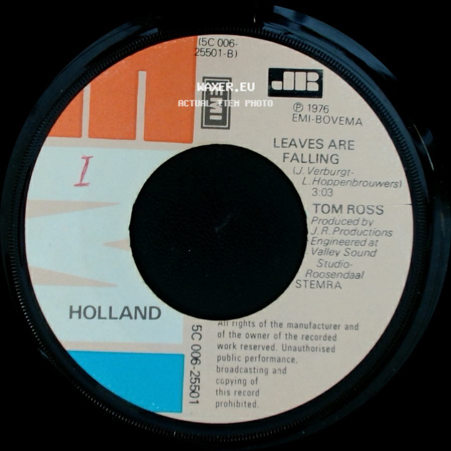 Tom Ross - Rocky / Leaves Are Falling side B