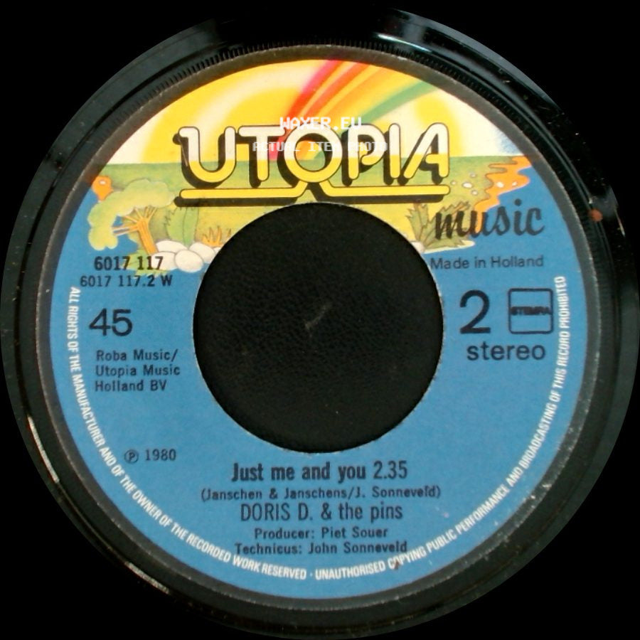 Doris D. & The Pins - Shine Up / Just Me And You side B