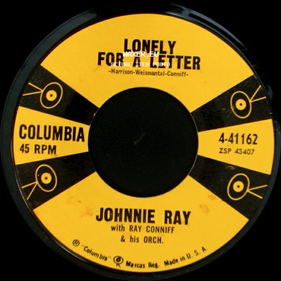 Johnnie Ray With Ray Conniff & His Orch. - Endlessly -Otis- / Lonely For A Letter side B