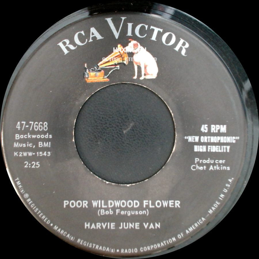 Harvie June Van - Poor Wildwood Flower / When You Are Here side A