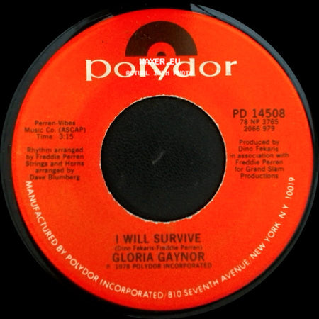 Gloria Gaynor - I Will Survive / Substitute side A